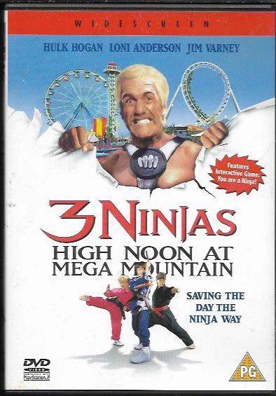 3 NINJAS HIGH NOON AT MEGA MOUNTAIN R2 DVD HULK HOGAN LONI ANDERSON JIM VARNEY - Image 1 of 1