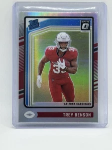 2024 Donruss Optic #293 Trey Benson Rated Rookie - Holo Prizm - Picture 1 of 2