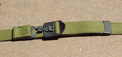 ORIGINAL WW2 M1 Steel Helmet Shell Cloth Chinstrap Chin Strap NOS Set - Image 1 of 4