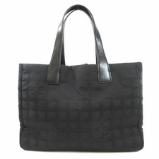 CHANEL   Tote Bag New Travel Line Tote MM Nylon jacquard Leather