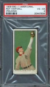 1909 E90-1 American Caramel Roy Hartzell (Fielding) PSA 4 St. Louis Browns