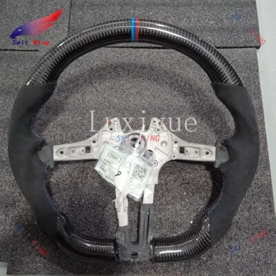 Marco de volante de fibra de carbono adecuado para BMW m235i 2015 + calefacción + Alcántara Foto 1 de 4