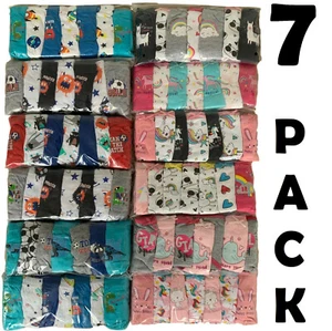 GIRLS BOYS KIDS 7 PACK BRIEFS COTTON EX UK STORE UNDERPANTS 3-13 YEARS MIX PACKS - Picture 1 of 2