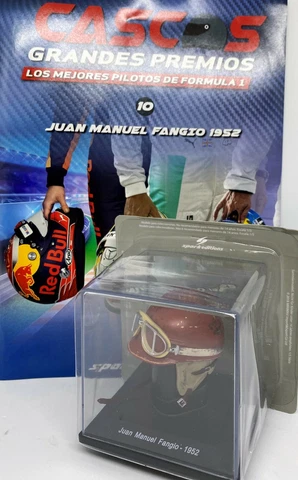 Juan Manuel Fangio (1952) helmet collection 1/5 Spark Brand New from Argentina Cover