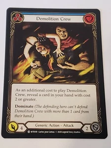 Demolition Crew (Blue) WTR181 Flesh And Blood Tcg NM Welcome To Rathe Unlimited - Picture 1 of 2