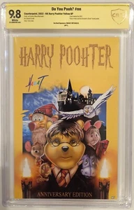 CBCS 9.8 DO YOU POOH AP7 SIGNED BY MARAT MYCHAELS HARRY POTTER HOMAGE w/ COA - Picture 1 of 2