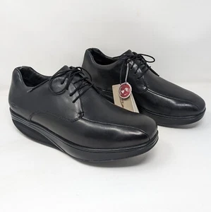 Nuevos zapatos de vestir MBT Kabisa 400242-03 de cuero negro para hombre talla 9,5 - Imagen 1 de 13