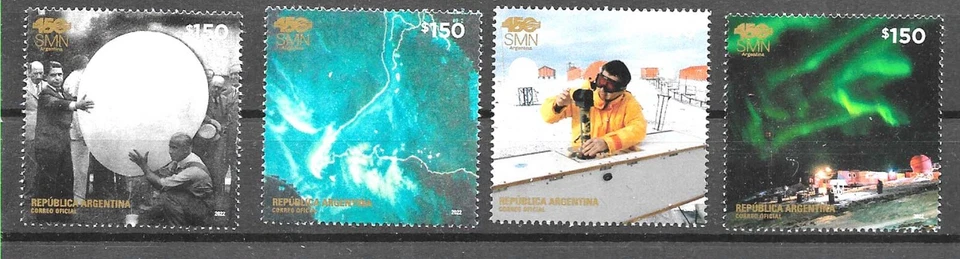 #75145 ARGENTINA 2022 ANTARCTICA STATION MARAMBIO METEOROLOGICAL SERVICE SET MNH - Image 1 of 1