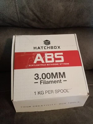 HATCHBOX ABS 3.00mm 3D Printer Filament in Orange, 1kg Spool - Image 1 of 4