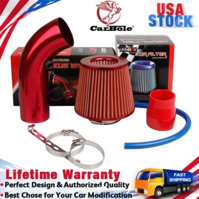 Conjunto de indução de tubo de filtro de entrada de ar frio sistema de mangueira de fluxo de energia acessórios para carro - Imagem 1 de 4