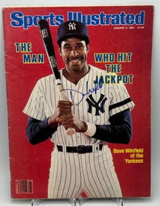 1981 Sports Illustrated Magazine signed by Dave Winfield. HOF 2001. No label - Picture 1 of 5