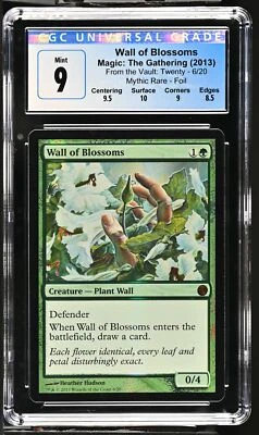 WALL OF BLOSSOMS From the Vault: Twenty Foil Mythic CGC 9 MTG [Nostalgium] - Image 1 of 2