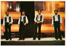 Four Tops, Panini Picture Pop 1974 (Postcard size Sticker) No93
