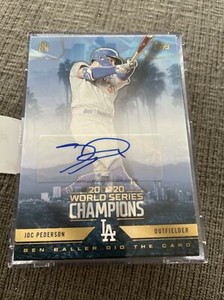 2020 Topps X Ben Baller Joc Pederson Auto Dodgers World Series Champions Set
