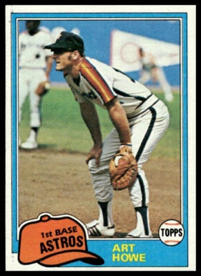 1981 Topps #129 Art Howe Houston Astros Baseball - Image 1 of 2