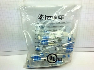 Izzy i62-38-1, #6 AWG Lug, 2 hole, 3/8" Holes, 1" OC, Long, Inspection - 50 pcs - Picture 1 of 5