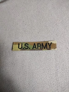 Lot Of 2 Eaches Tactical Patch Hook US ARMY MULTICAM NAME TAPE - 1" X 5" - Picture 1 of 3