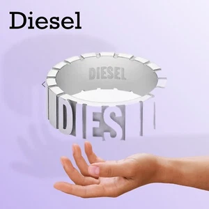 Diesel Stainless Steel Band Ring DX1390040001 Size 10 - Picture 1 of 3