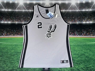 Camiseta Adidas San Antonio Spurs Kawhi Leonard #2 feminina tamanho 2XL nova com etiquetas!! - Imagem 1 de 4