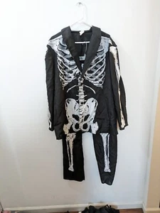 Spirit Halloween Skeleton Bone Daddy Suit Mens Halloween Costume, Adult One Size - Picture 1 of 15
