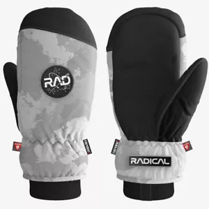 Rad Astro RipStop Storm White Mens Snowboard Mitts - Picture 1 of 2