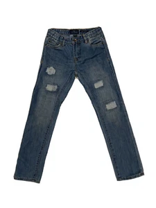 Lucky Brand Jeans Billy Straight Distressed Blue Kids Size 10 Vintage EUC  - Picture 1 of 9