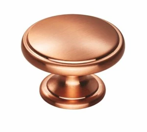 Satin Copper Door knob Handle Kitchen/Wardrobe 38mm Henrietta/Ariel - Picture 1 of 2