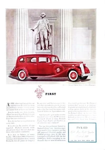 1936 Packard Oldtimer Druck Anzeige zuerst in vielerlei Hinsicht fragen Sie einfach jeden Besitzer 8 x 11,5 - Bild 1 von 3