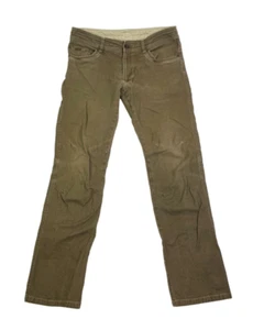 Kuhl Pants Kanvus Jeans Brown Vintage Patina Dye Outdoor Hiking 34X31 - Picture 1 of 8