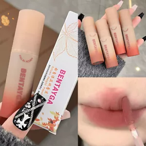 Lip Gloss Samt Matt Lippenstift Langhaltend Makeup Lippenstift Schlamm Kosmeti % - Picture 1 of 25