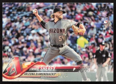 2018 Topps Jimmie Sherfy #174 Rookie Arizona Diamondbacks - Image 1 of 2