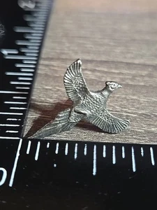 Broche prendedor de faisán vintage firmado prendedor de campana Y2 - Imagen 1 de 3