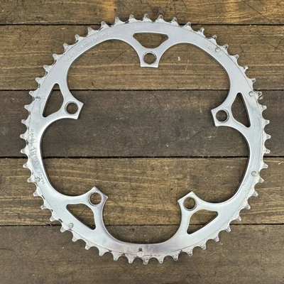 Винтажная передняя звездочка Campagnolo 52t 135 BCD дорожный велосипед Италия Brev 5 болтов 1980-е - Изображение 1 из 4