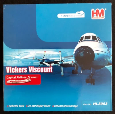 Hobby Master Vickers Viscount, Capital Airlines "N7402",  1:200, Item HL3003 - Image 1 of 4