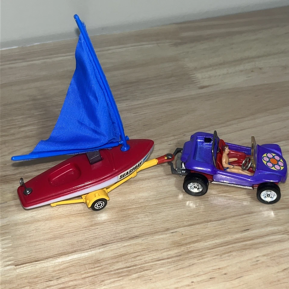 Corgi Toys GS No. 26, Beach Buggy &sail Boat Vintage VW RARE Matchbox Hot Wheels - Image 1 of 4