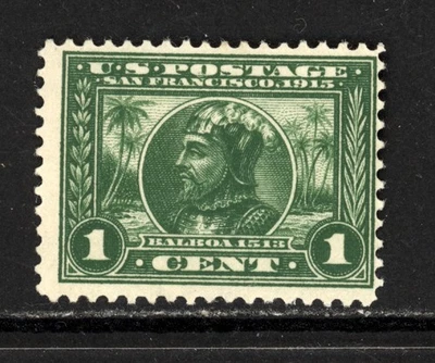 SCOTT 397 1913 1 CENT PANAMA PACIFIC EXPOSITION ISSUE MH OG F-VF! - Image 1 of 2