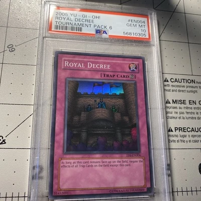 Yu-Gi-Oh! Tournament Pack 6, Super Rare, Royal Decree (10.0) - Image 1 of 2