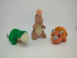 VTG 1998 Galoob Toys Pound Puppies Dinos Lot Of 3 Mini 3" Plush Dinosaur Toys - Picture 1 of 14