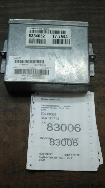 Engine ECM Electronic Control Module Trionic 4 Cylinder Fits 03 SAAB 9-5 78953 Foto 1 de 1