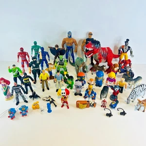 Action Figure Toy Bundle Joblot 50+ Mixed Brands Disney Marvel Animals etc VGC - Picture 1 of 11