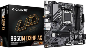 B650M D3HP AX (Rev. 1.0) AM5 LGA 1718 AMD B650 M-ATX DDR5, 2X Pcie 4.0 M.2, Pcie - Picture 1 of 6