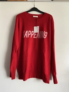Neu Sandro Pullover Rot Rosa Kaschmir Wolle Gr. L Happening Hoher NP - Bild 1 von 6