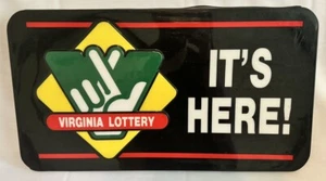 Virginia State Lottery Sign - Perfect Man Cave Sign - Memorabilia - Bild 1 von 3