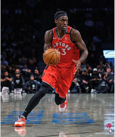 Pascal Siakam Toronto Raptors Unsigned Dribbling Photograph Cover