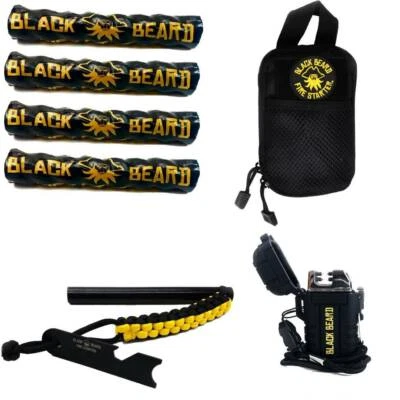 Black Beard Fire Starter The Pirates Plunder - Survival Tinder Outdoor Gear USA