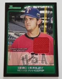 Eric Hurley 2006 Bowman Game-worn Jersey card Relic Texas rangers (117) - Foto 1 di 2