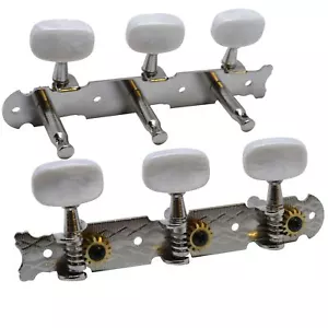 Classical Guitar Machine Heads Tuners Nickel 3+3 - Picture 1 of 4
