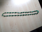 Vintage malachite necklace, very long