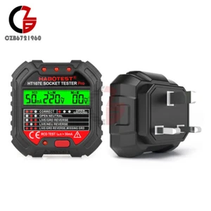 HT107E/B/D Electric Outlet Tester Socket Circuit Polarity Voltage Detector Meter - Picture 1 of 18