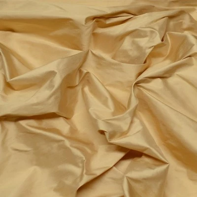 Iridescent Wheat 100% Shantung Silk Fabric, 54" Wide, By The Yard (SF-5010) - Image 1 of 4